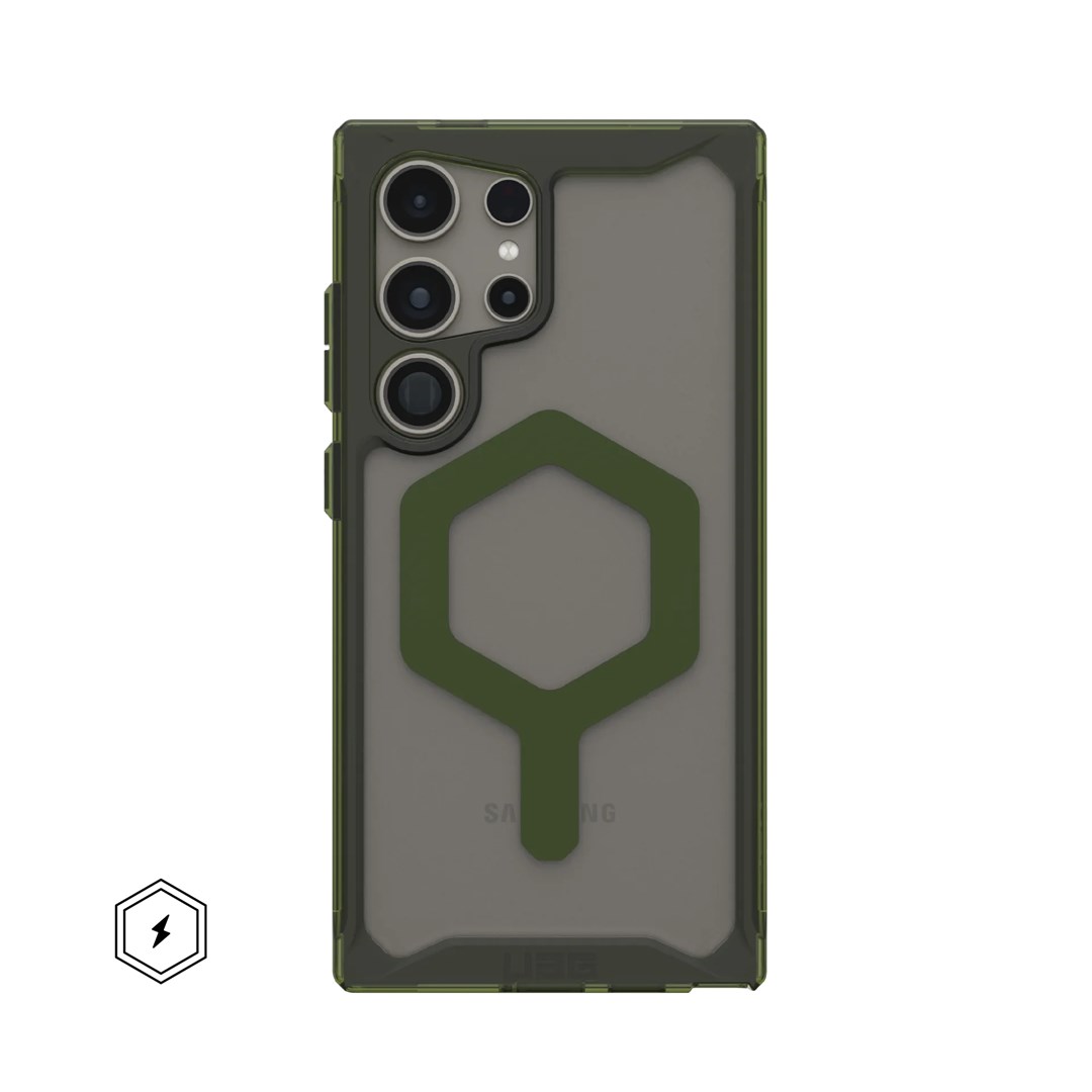 Pokrowiec Urban Armor Gear Plyo PRO 17.3 cm (6.8") Oliwkowy - Przezroczysty