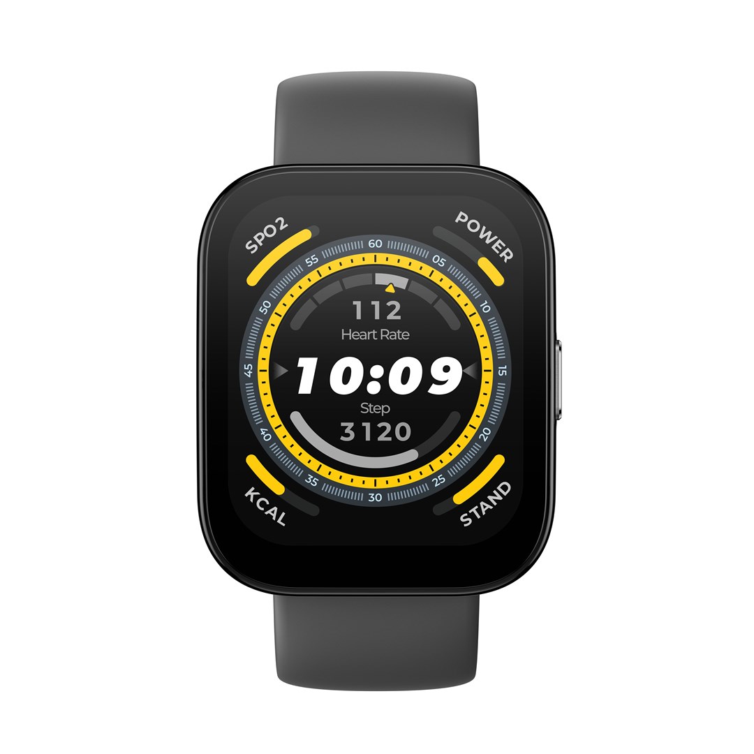 Amazfit Bip 5 4,85 cm (1.91") LCD 38 mm Cyfrowy 320 x 380 px Ekran dotykowy Czarny GPS