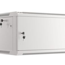 LANBERG SZAFA WISZĄCA RACK 19" 6U 600X450 DRZWI METALOWE SZARA (FLAT PACK) WF01-6406-00S