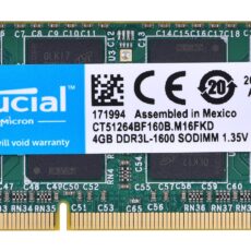 Pamięć Crucial 4GB DDR3 SO-DIMM; 1600 MHz; CL11 CT51264BF160B