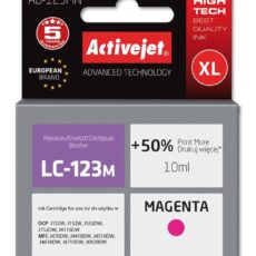 Activejet AB-123MN Tusz (zamiennik Brother LC123M/121M; Supreme; 10 ml; czerwony)
