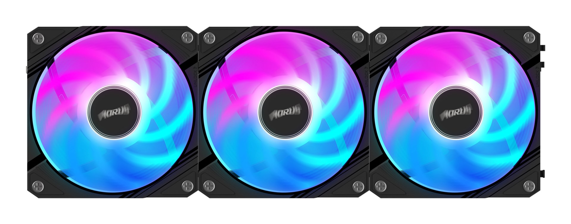 Wentylator Gigabyte AORUS EZ CHAIN FAN 120, ARGB, 3-pak - obrazek 2