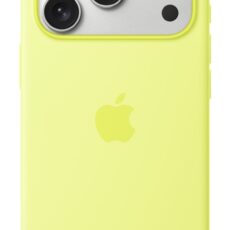 Silikonowe etui Apple iPhone 17 Pro z MagSafe (neonowo-żółte)