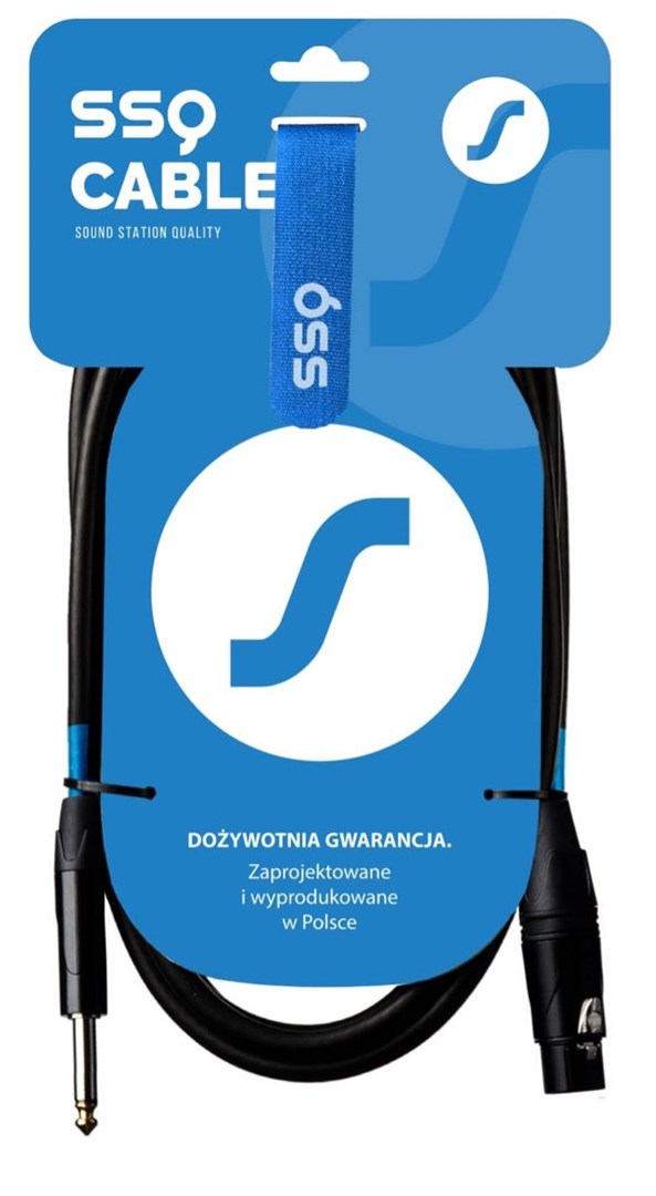SSQ XZJM5 - kabel Jack MONO - XLR Żeński 5 metrowy - obrazek 2