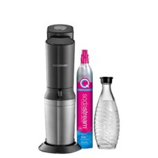 Saturator SodaStream Crystal 3 0 Promopack QC Schwarz z 3 szklanymi butelkami