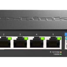 D-Link DMS-107/E łącza sieciowe Nie zarządzany Gigabit Ethernet (10/100/1000) Czarny