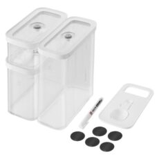 ZWILLING 1026082 Prostokątny Pojemnik 5,4 l Przezroczysty, Biały 5 szt.