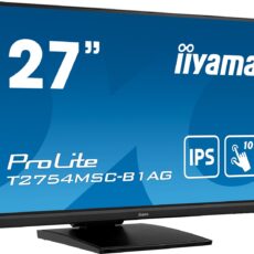 iiyama ProLite T2754MSC-B1AG monitor komputerowy 68,6 cm (27") 1920 x 1080 px Full HD LED Ekran dotykowy Przeznaczony dla wielu użytkowników Czarny