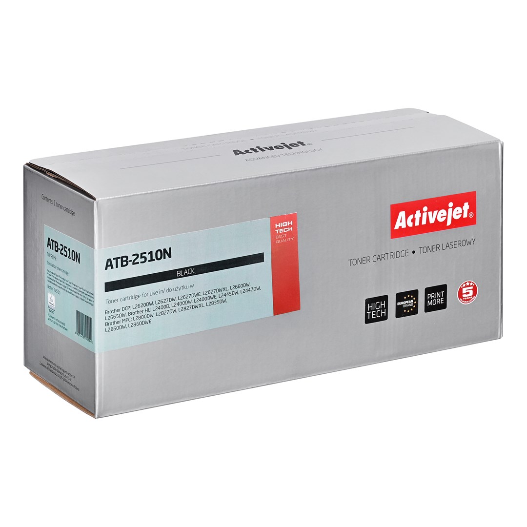 Activejet ATB-2510N Toner (zamiennik Brother TN2510; Supreme; 1200 stron; czarny)