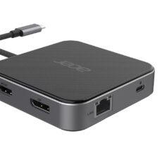 Hub wielofunkcyjny ACER 7in1 USB4 8k Multi Display Hub 1xHDMI/1xDP/2xUSB3.2/USB-C/RJ45/Audi