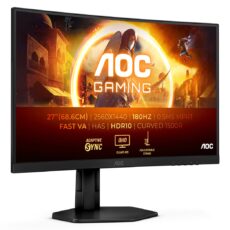 AOC G4 CQ27G4X monitor komputerowy 68,6 cm (27") 2560 x 1440 px Quad HD LCD Czarny