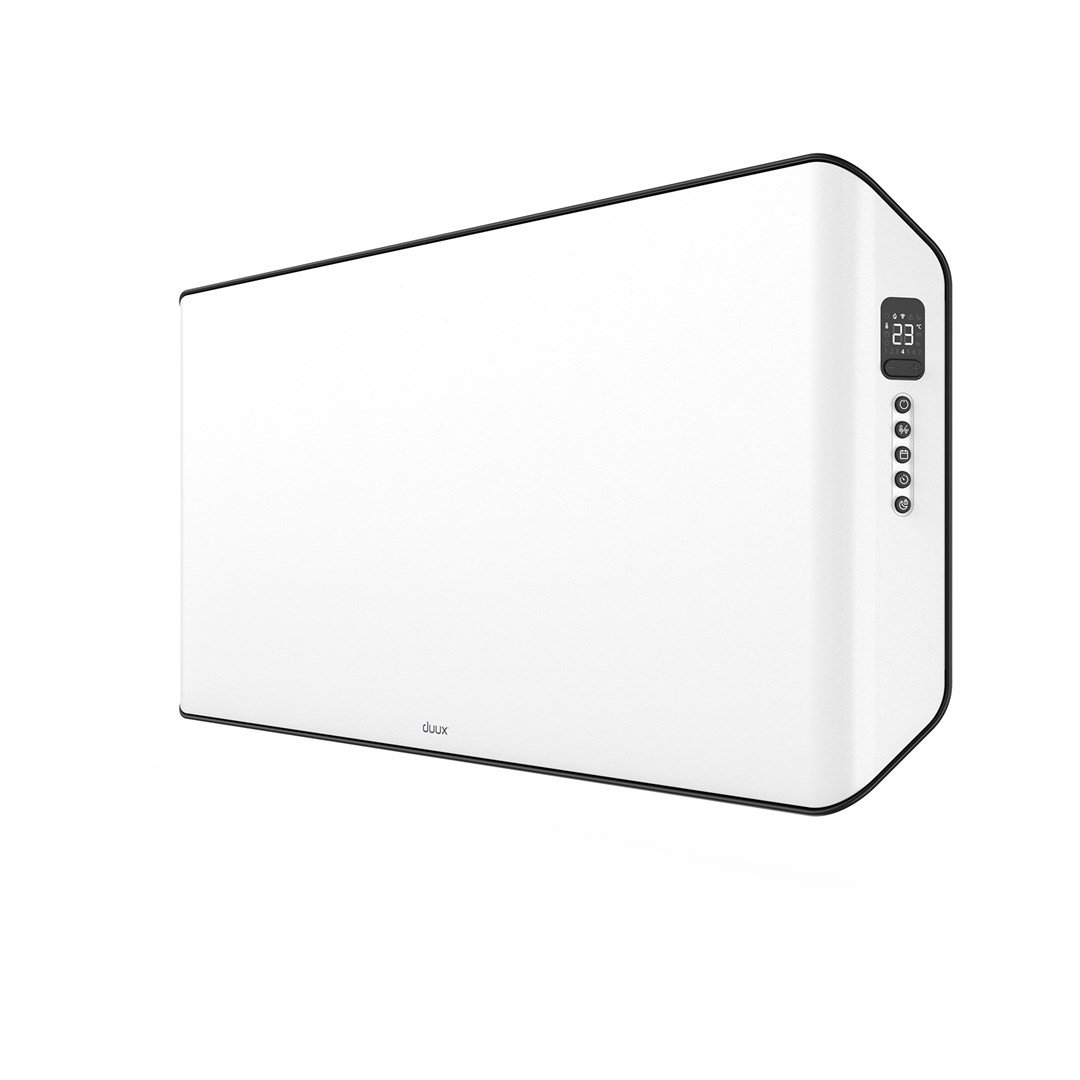 Inteligentny grzejnik konwektorowy Duux Edge 1500 DXCH13 1500W Biały, Nadaje się do pomieszczeń do 20 m2, Biały, Wewnątrz, Zdalne sterowanie za pomocą smartfona, IP24