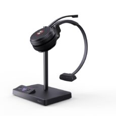 Yealink WH62 Mono Teams Zestaw słuchawkowy Bezprzewodowy Opaska na głowę Biuro/centrum telefoniczne Micro-USB Podstawka do ładowania Czarny