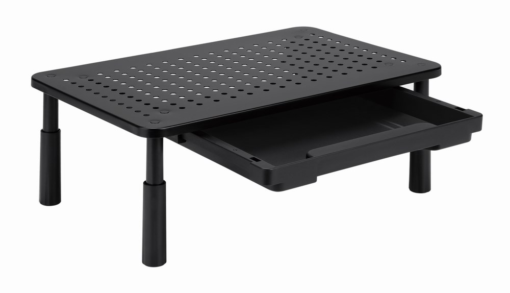 GEMBIRD REGULOWANA PODSTAWKA POD MONITOR Z SZUFLADĄ (PROSTOKĄT) - obrazek 2
