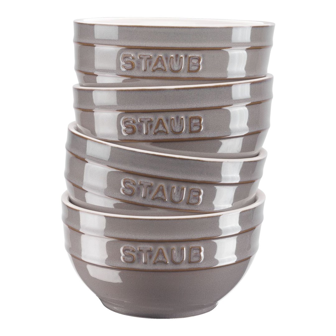 Staub Ceramique puchar 700 ml Szary Okrągły
