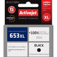 Activejet AH-653BRX Tusz (zamiennik HP 653XL 3YM75AE; Premium; 720 stron;  20 ml, czarny)