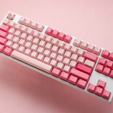 Ducky One 3 TKL Gossamer Pink klawiatura Gaming USB US English Różowy, Biały