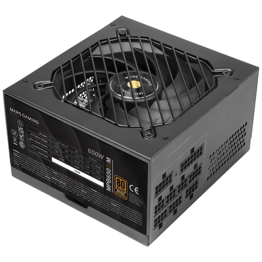 TACENS MARS MPB650SIM 650W DC-DC 80PLUS BRONZE - za - obrazek 2