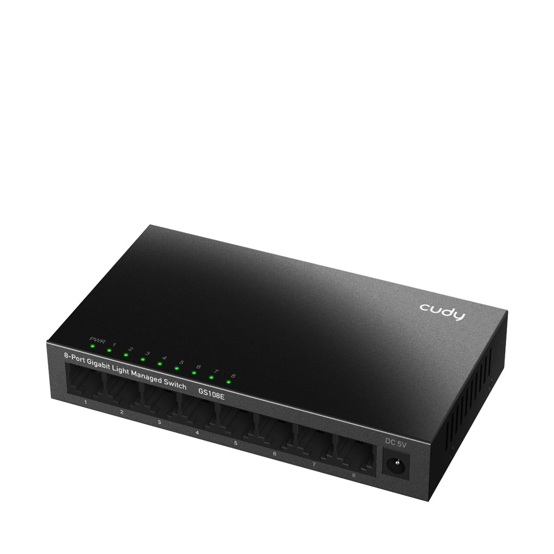 Switch CUDY GS108E 8-portowy zarządzalny - obrazek 2