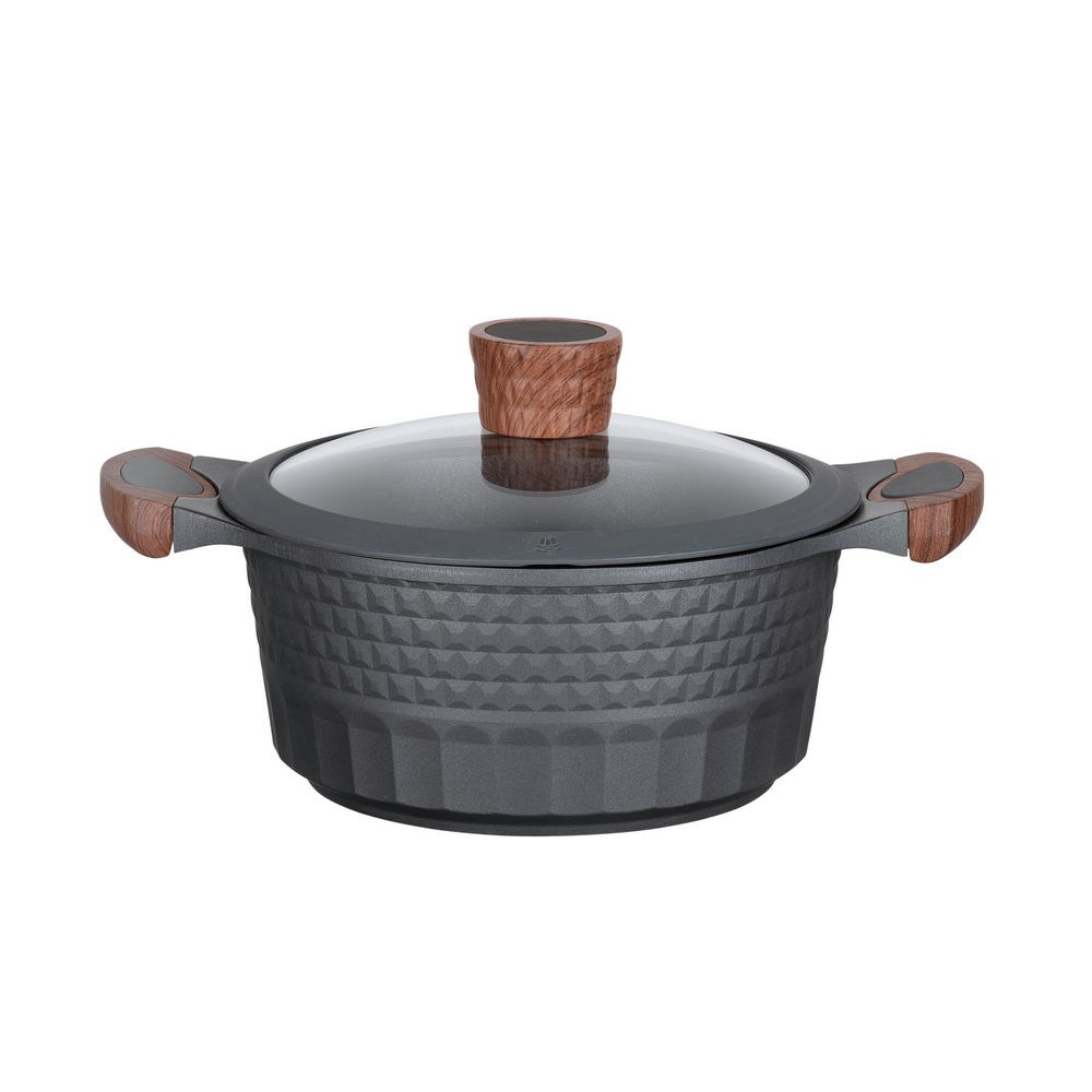 Resto Kitchenware Capella 2,6 l Okrągły Czarny, Drewno