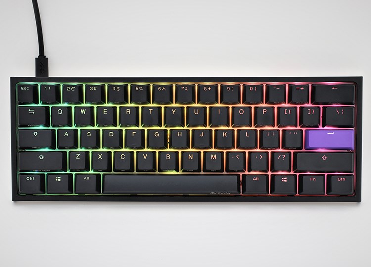 Ducky One 2 Pro Mini klawiatura Gaming USB QWERTY Czarny - obrazek 2