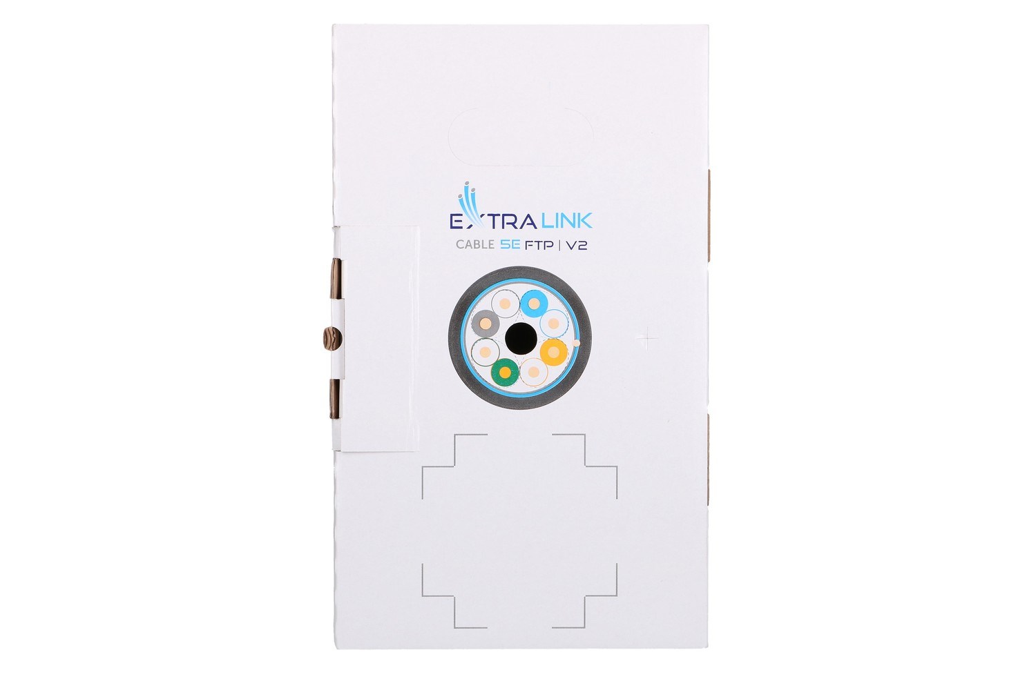 Kabel sieciowy Extralink EX.8710 (FTP; 305m; kolor czarny) - obrazek 2