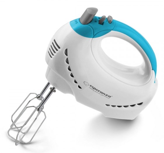 Blender, Mikser ręczny Esperanza TIRAMISU EKM010 (300W; kolor biały) - obrazek 2