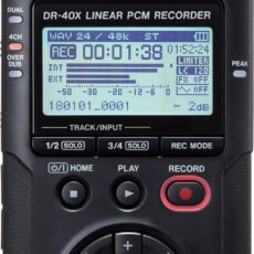 Tascam DR-40X - Przenośny rejestrator cyfrowy z interfejsem USB, zapisujący 2 x stereo, 2 GB karta SD