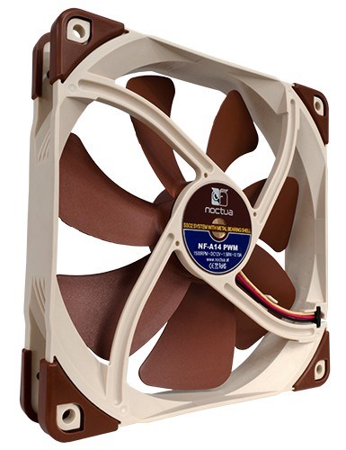 Wentylator NOCTUA 140mm NF-A14 PWM SSO2, AAO Frame - obrazek 2