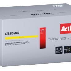 Activejet ATL-80YNX Toner (zamiennik do Lexmark 80C2HYE, Supreme; 3000 stron; żółty)