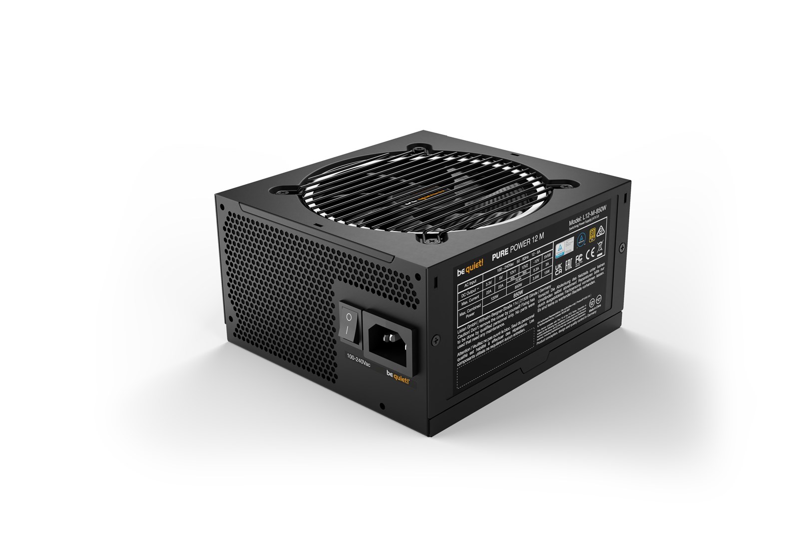 ZASILACZ BEQUIET! PURE POWER 12 M 850W - obrazek 2