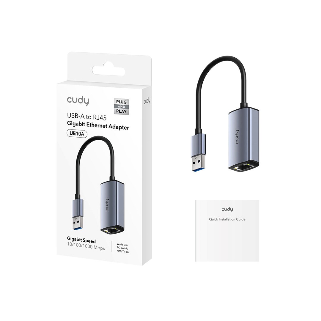 CUDY UE10A Adapter USB-A to Ethernet - obrazek 2