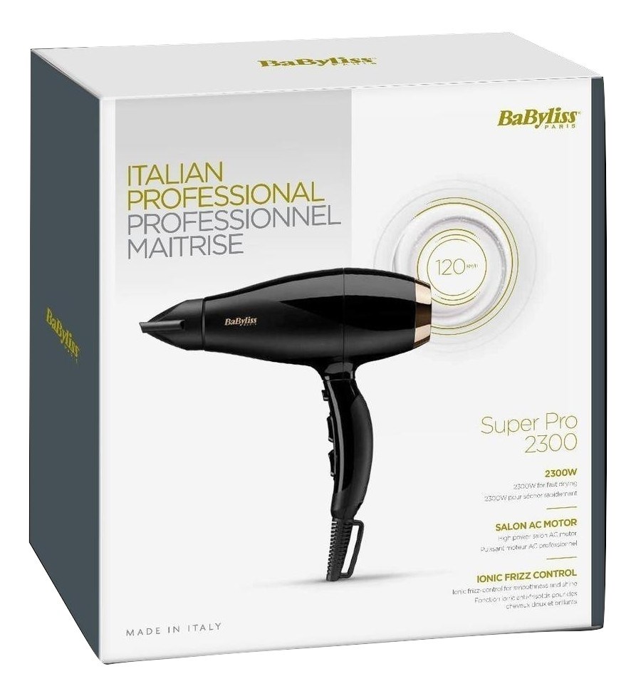 Suszarka do włosów Babyliss 6714E (2300W; kolor czarny) - obrazek 2