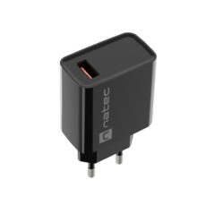 NATEC ŁADOWARKA SIECIOWA RIBERA USB-A 18W CZARNA NUC-2058