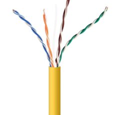 GEMBIRD UTP KABEL DRUT KAT 5E CCA 305M ŻÓŁTY AWG24