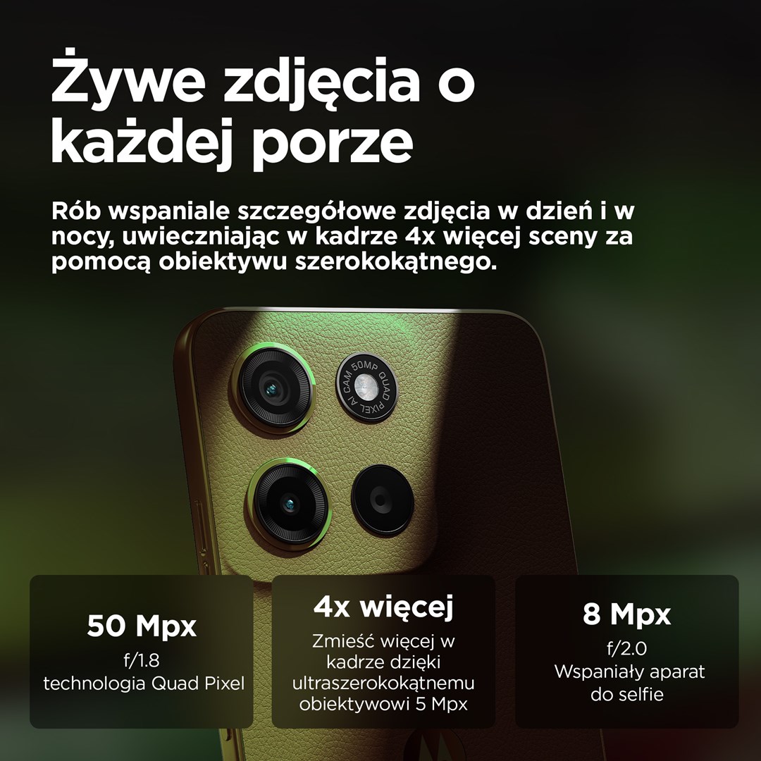 Smartfon Motorola Moto G15 Power 8/256GB Iguana Green - obrazek 2
