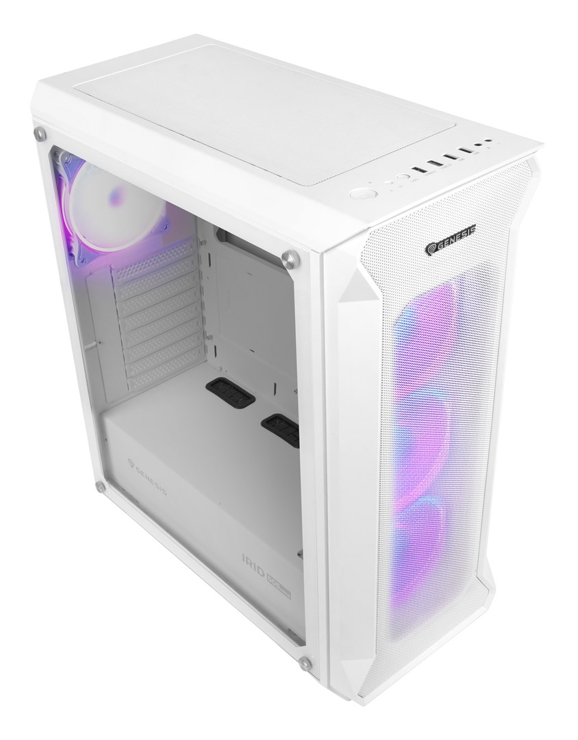 GENESIS OBUDOWA IRID 505 ARGB BIAŁA MIDI TOWER NPC-1872 - obrazek 2