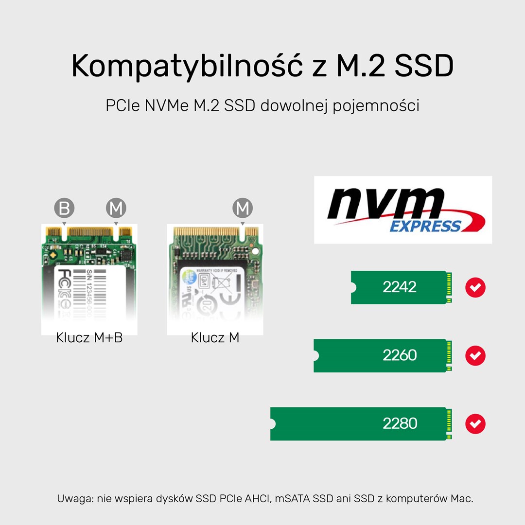 UNITEK OBUDOWA NA DYSK/KLONOWANIE 2XM.2, PCIE/NVME - obrazek 2