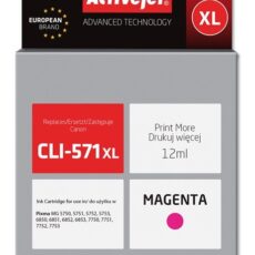Activejet ACC-571MNX Tusz (zamiennik Canon CLI-571XLM; Supreme; 12 ml; czerwony)