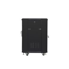 Szafa rack Lanberg FF01-6615-12B (15U; 19''; 848mm / 600mm / 600 mm; stojąca; Szklane; 800 kg; kolor czarny)
