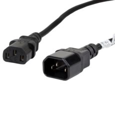Przedłużacz Lanberg CA-C13E-11CC-0018-BK (C13 / IEC C13 / IEC 320 C13 M - C14 F; 1,8m; kolor czarny)