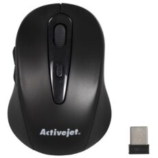 Activejet AMY-213 Mysz bezprzewodowa USB (optyczna; 1600 DPI; kolor czarny)