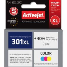 Activejet AH-301CRX Tusz (zamiennik HP 301XL CH564EE; Premium; 21 ml; kolor)