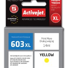 Activejet AE-603YNX Tusz (zamiennik Epson 603XL T03A44; Supreme; 14 ml; żółty)
