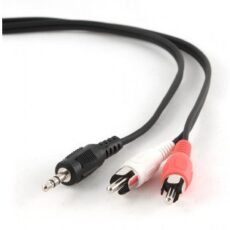 Kabel GEMBIRD CCA-458-2.5M (2x Cinch M - Mini Jack M; 2,5m; kolor czarny)