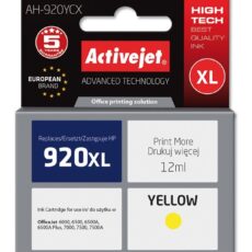 Activejet AH-920YCX Tusz (zamiennik HP 920XL CD974AE; Premium; 12 ml; żółty)