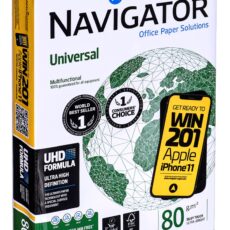Papier xero ksero biurowy Universal Premium Navigator 8247A80 (A4; 80g/m2; 500 szt.arkuszy; papier biały)