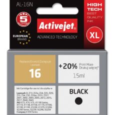 Activejet AL-16N Tusz (zamiennik Lexmark 16 10N0016; Supreme; 15 ml; czarny)