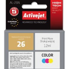 Activejet AL-26N Tusz (zamiennik Lexmark 26 10N0026; Supreme; 12 ml; kolor)