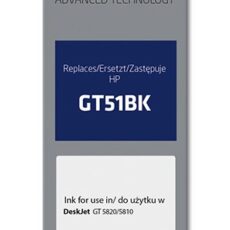 Activejet AH-GT51BK Tusz (zamiennik HP GT51BK M0H57AE; Supreme; 90 ml; 6000 stron, czarny). Buteleczki z atramentem.